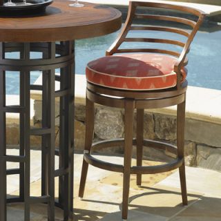 Tommy Bahama Home Ocean Club Swivel Counter Stool with Cushion