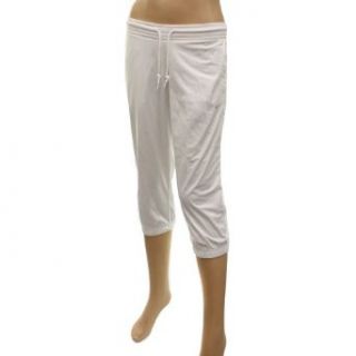 Nike Womens White 417638 331 3/4 Pants Size M  Athletic Pants  Sports & Outdoors