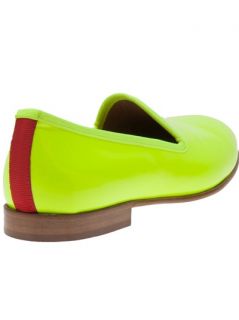Del Toro Shoes Patent Neon Yellow Loafer   The Webster