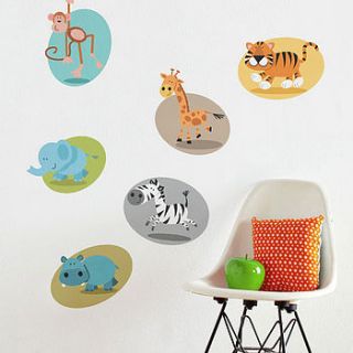 fun safari wall stickers by sunny side up