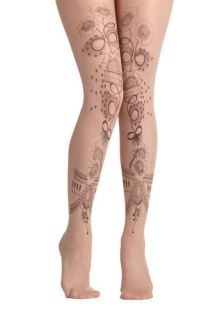 Tattoo Cute for Words Tights  Mod Retro Vintage Tights