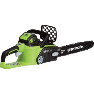 GreenWorks G-MAX Chain Saw — DigiPro 40V 4.0Ah Li-Ion, 16in. Bar, Model# 20312  Cordless Chain Saws