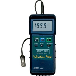 Extech Vibration Meter, Model# 407860  Vibration Meters