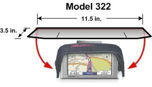 GPS Glare Reducing Visor/Shade   Model 322 for 4.7  5 in. Diagonal Displays GPS & Navigation