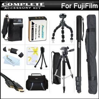 Complete Accessory Kit For Fuji Fujifilm FinePix SL300, FinePix SL1000, S1 Digital Camera Includes Extended (2000 Mah) Replacement Fuji NP 85 Battery + AC/DC Rapid Charger + Case + 57" Tripod + 67" Monopod + 7" Flexible Tripod + Mini HDMI Ca