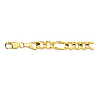14K Anklet   9 Inch Figaro Chain   JewelryWeb Jewelry