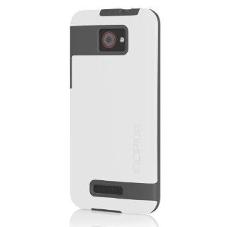 Incipio HT 335 FAXION Case for HTC Droid DNA 1 Pack   Retail Packaging   White/Gray Cell Phones & Accessories