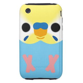 Budgie (OpalineYellowface1 Greywing Skyblue M) Tough iPhone 3 Cases