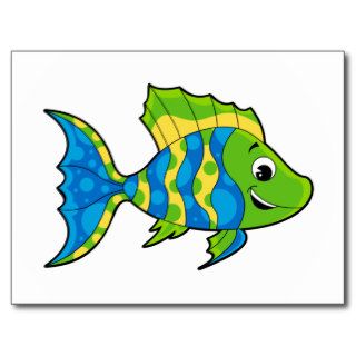 Cute Tropical Fish Postcard