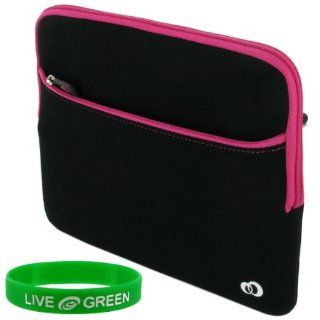 Black with Magenta Trim Dual Pocket Neoprene Sleeve Case for Apple iPad 3G Wi Fi (iPad NOT Included) Computers & Accessories