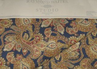 Raymond Waites Navy Blue Paisley Set of 4 Placemats   Place Mats