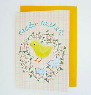 'easter wishes' greetings card by fay's studio