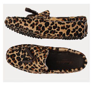 leopard print loafers by havelocks london