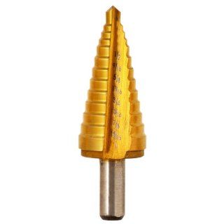 Stone Tools ST 339 1/2 Inch to 1 Inch in 1/16ths, 9 Steps Titanium Step Drill Bit