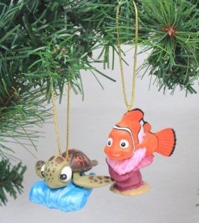 Disney's Finding Nemo's "Squirt & Nemo" Holiday Ornament Set (2) PVC Figure Ornaments Included   Limited Availability  Other Products  
