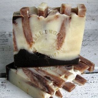 chocolate truffle artisan handmade soap bar by working with nature soaps and skincare