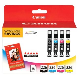 Canon CLI 226 Printer Ink Cartridge with Paper  