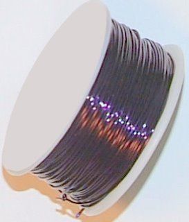 20 Gauge Round Purple Enameled Craft Wire   30 Ft