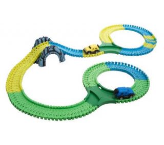 Neo Trax 196 Piece Flexible Track System w/ Lighted Cars —
