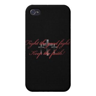 Fight the good fight faith iPhone 4/4S cover