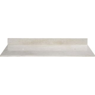 61 Marble Vanity Top for Vessel Sinks with Backsplash