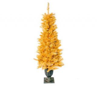 6 Gold Glitter Cashmere Pine Tree by Vickerman —