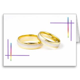 Rainbow Wedding Blank Card