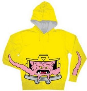 Teenage Mutant Ninja Turtles TMNT Krang Costume Hoodie Yellow 3XL Clothing