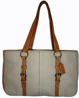 Coach Purse Handbag Chelsea Leather Zip Tote 12339 Parchment White Top Handle Handbags Clothing
