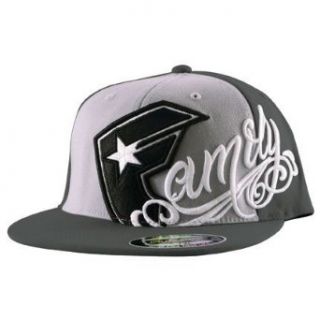Famous Stars and Straps   Family Is Forever Flexfit Hat, Size Large/X Large, Color Charcoal/Black/White Clothing