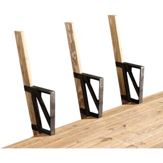 2x4 Basics Deck Bench Brackets — Black, 2-Pk., Model# 90172  Benches