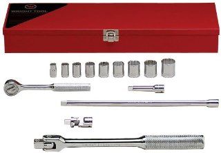 Wright Tool #334 14 Piece 12 Point Standard Socket Set   Socket Wrenches  