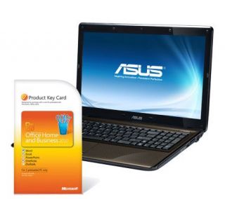 Asus 15.6 Notebook Blu ray,320GB HD & MS Office Home/Business —