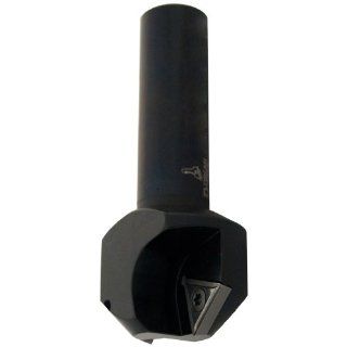 Dorian Tool C45 345 Angle Degree Indexable Chamfer Mill, 3 1/2" Overall Length, 3/4" Cutter Diameter, 3/4" Shank Diameter, 25/64" Face Width Milling Holders