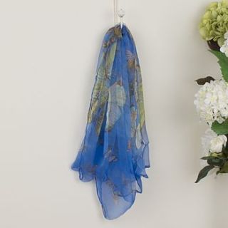 royal blue butterfly 100% silk scarf by dibor