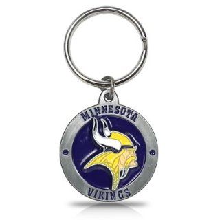 NFL Minnesota Vikings Logo Metal Key Chain, Official Licensed Automotive