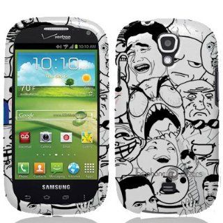 Hard Case Meme Memes Rage Cartoons Pattern Faceplate for Samsung Stratosphere 2 / i415 Unique Fun Cool Trendy Retro Indi Vintage Design by ThePhoneCovers Cell Phones & Accessories