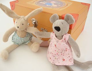 dress up mouse and bunny set by cottontails