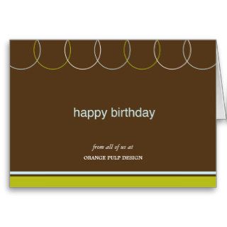 Charming Rings Business Birthday Cards Greeting Card