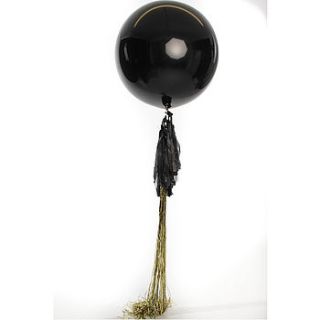 black gatsby giant balloon by bubblegum balloons