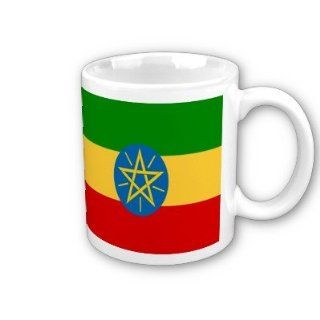 Ethiopia Flag Coffee Cup  Mugs  