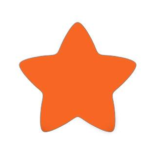 202__neon orange brad PINK CIRCLE POLKADOT TEMPLAT Star Stickers