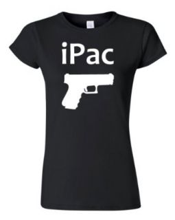 Junior iPac Gun Rights 2nd Amendment Black T Shirt Tee Clothing