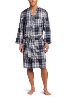 Dockers Men's Twill Robe, Blue, Small/Medium at  Mens Clothing store Bathrobes