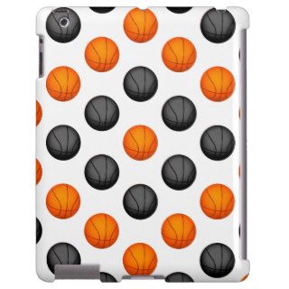 Gray and Orange Basketball Pattern