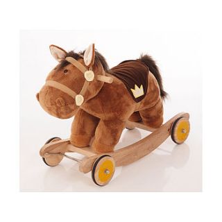 billy plush rocking and ride on horse by hibba toys of leeds