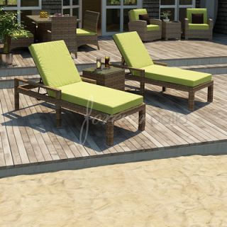 Forever Patio Cypress 3 Piece Lounge Seating Group with Cushion