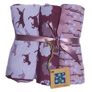 KicKee Pants Baby Girls Swaddling Blanket Set 3 Pack Set Lavender  Nursery Swaddling Blankets  Baby