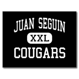 Juan Seguin   Cougars   High   Arlington Texas Postcards
