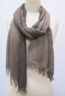 Ultra Lightweight Color Block Shawl Stole Wrap Scarf Grey Beige Apparel Wraps And Shawls